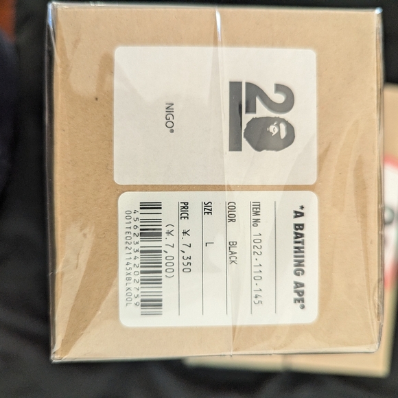 Large Authentic BAPE A Bathing Ape x Nigo 20th Anniversary T shirt Beyond RARE - Picture 4 of 5